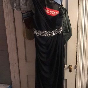 Navy blue prom dress